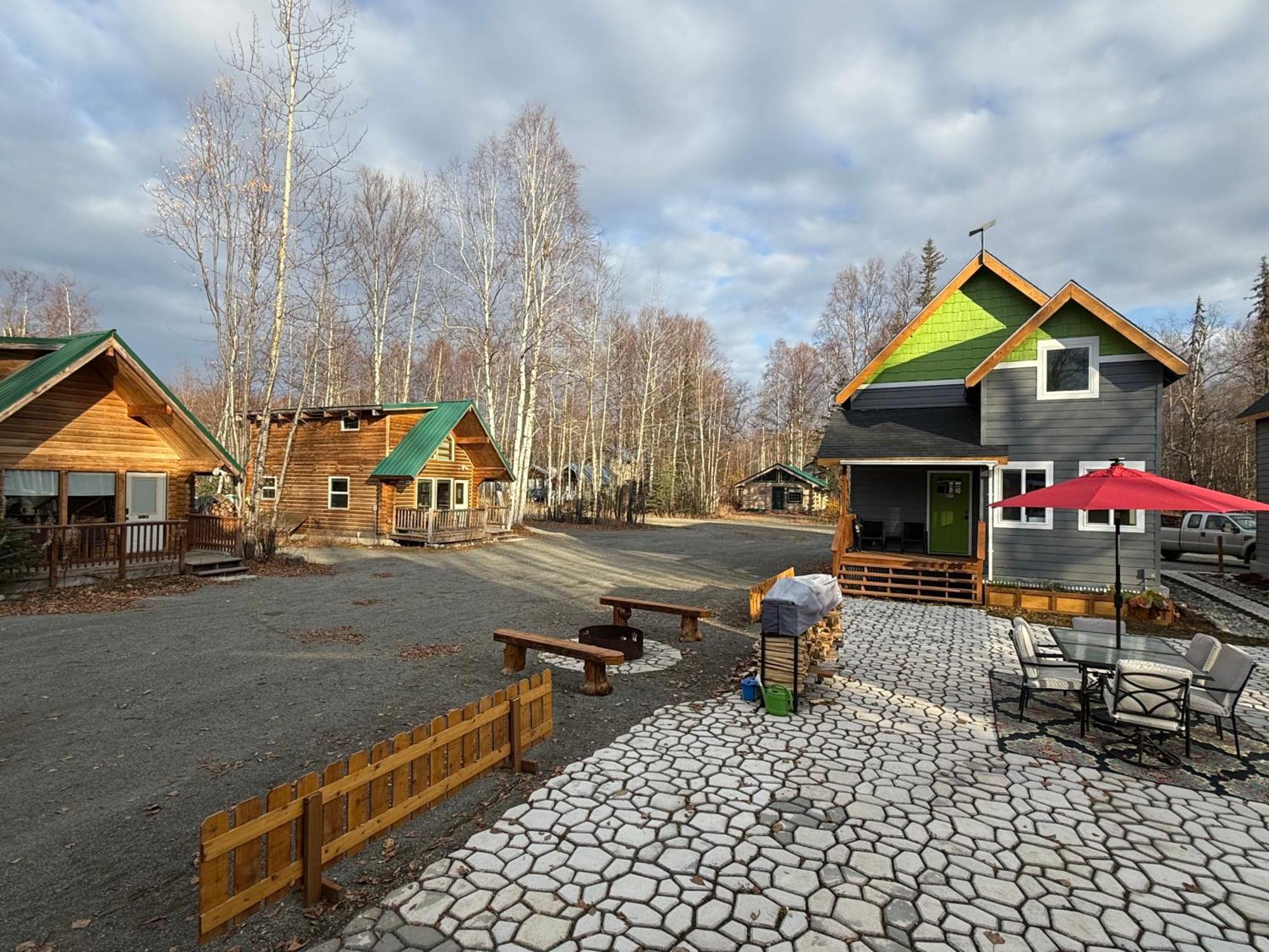 Talkeetna Log Cabin With Hot Tub Unit 1 Exterior photo