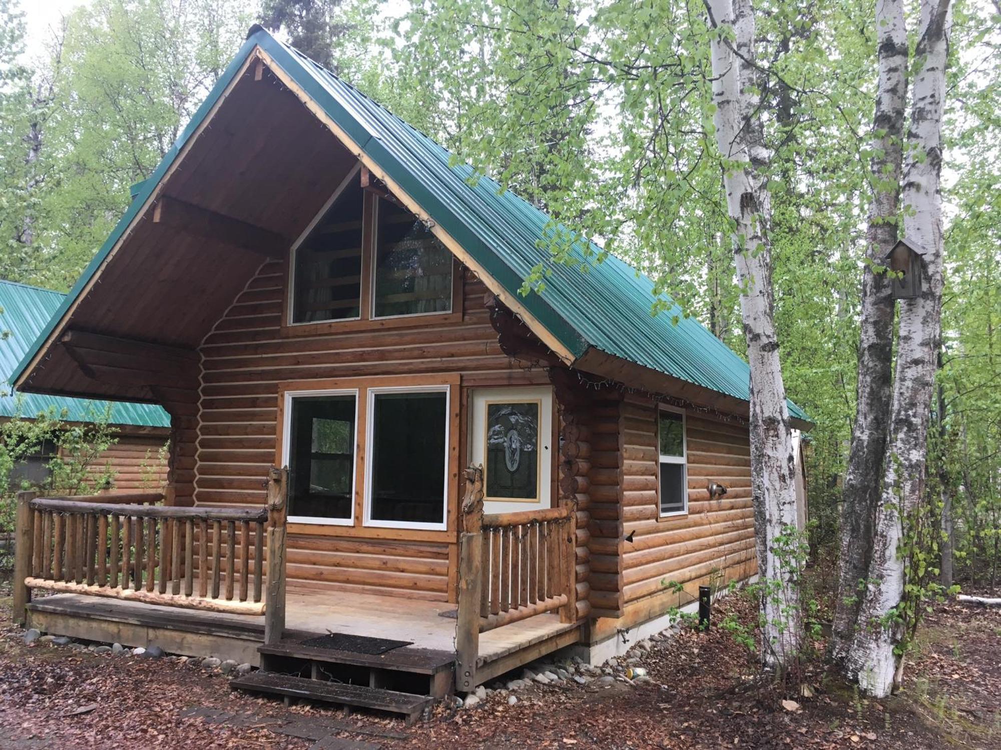 Talkeetna Log Cabin With Hot Tub Unit 1 Exterior photo